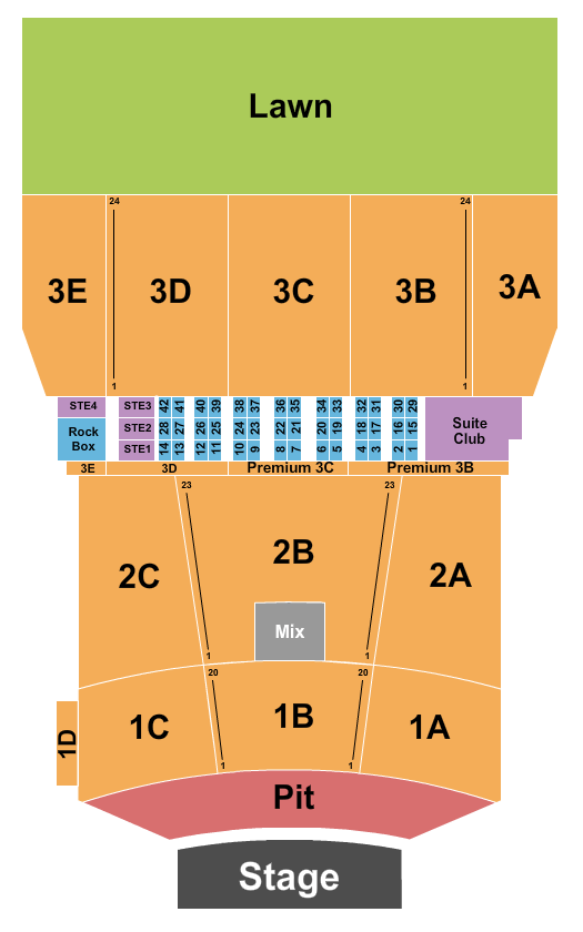 BankNH Pavilion Luke Bryan Seating Chart